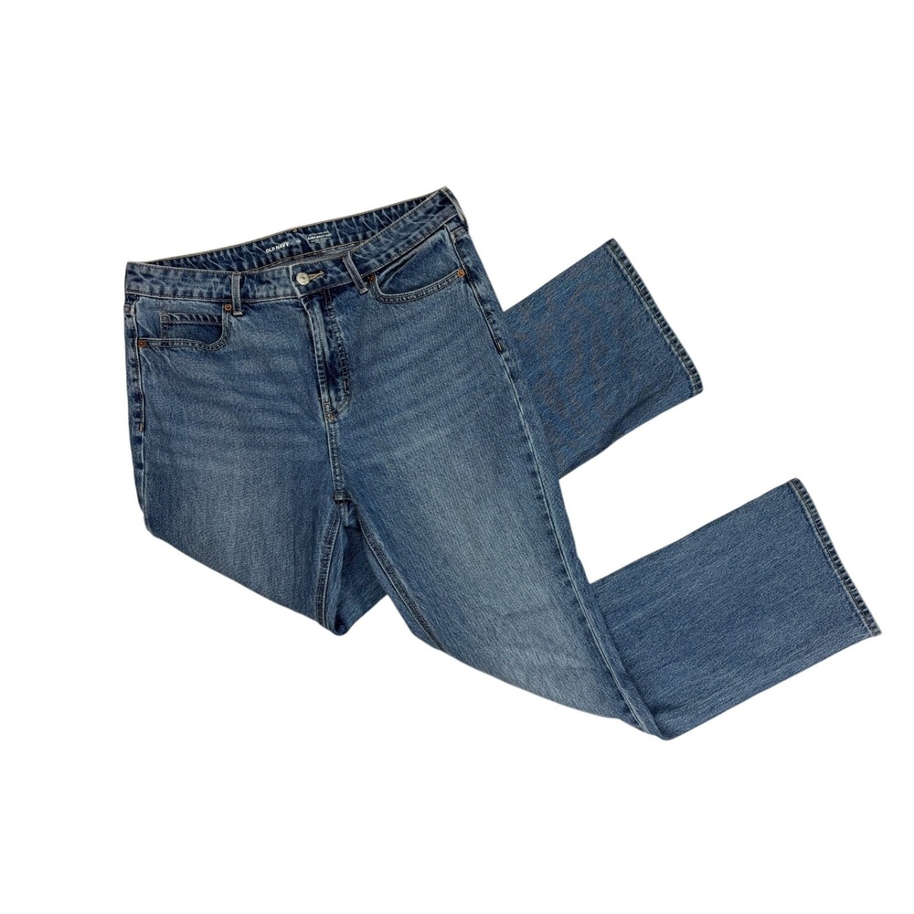 Old Navy Extra High-Rise Baby Boot-Cut Jeans Women's 10 Medium Wash 30" Inseam